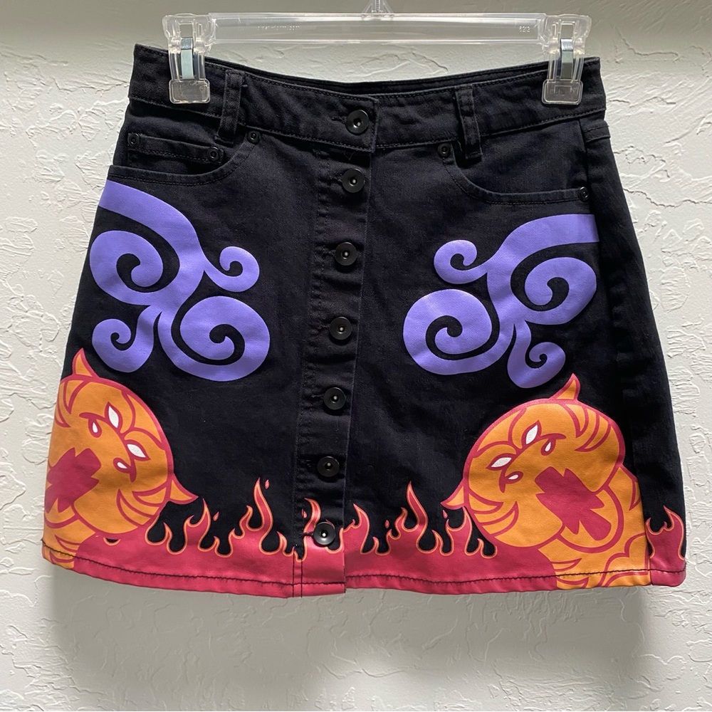 Her Universe x Disney Aladdin Magic Carpet Button-Down Mini Skirt Womens Size XS